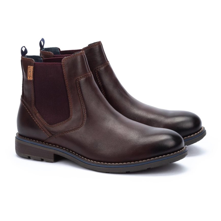 Men's Pikolinos YORK Chelsea Boots Brown | NZ XA39071